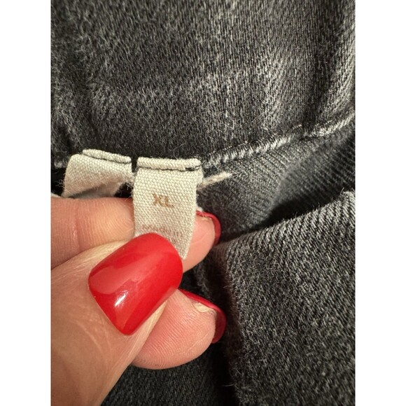 Soft Surroundings Women's XL Pull On Jeans Black Straight Denim Classic Elastic - Picture 5 of 8